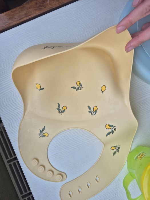 Тарілка силіконова для прикорму нагрудник ложка поїлка ikea baby team