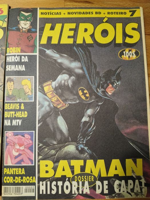 Coleção Revista HERÓIS (1996) – N.º 1 a 7 – Marvel, DC, Batman, X-Men