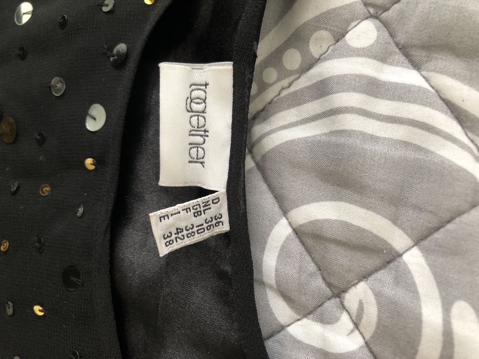 Bluzka z cekinami czarna rozmiar 36