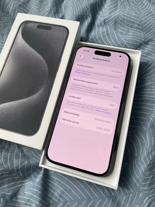 Iphone 15 pro - stab bdb ORYGINAŁ