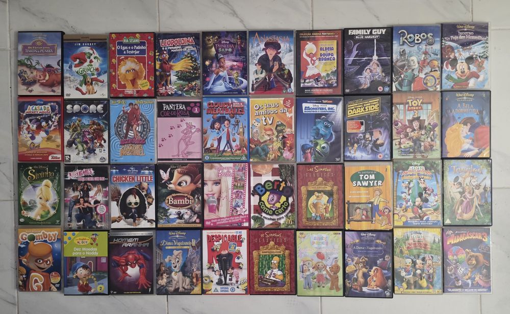 Caixa DVDS para Crianças Originais valor cada ver fotos todas