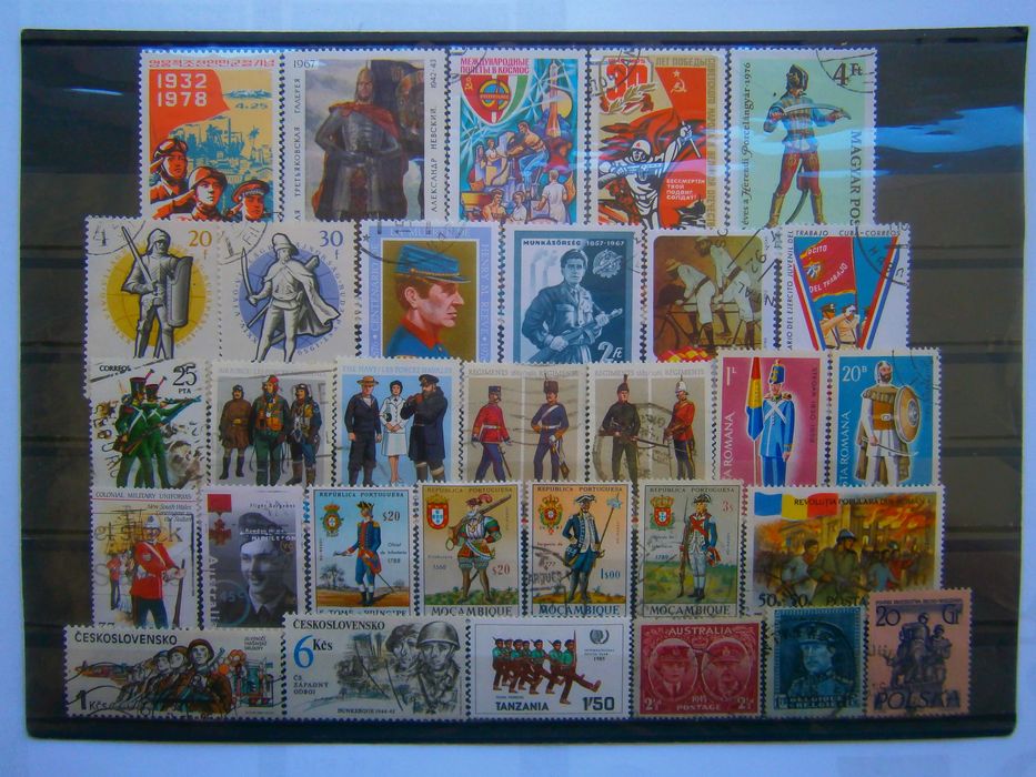 31 selos do tema Militares todos diferentes