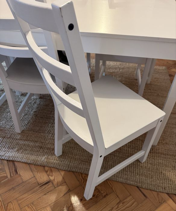 Mesa de sala + 6 cadeiras Ikea - BOM ESTADO!