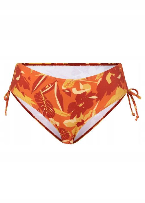 B.P.C. figi bikini pomarańczowe we wzory z marszczeniem 42.