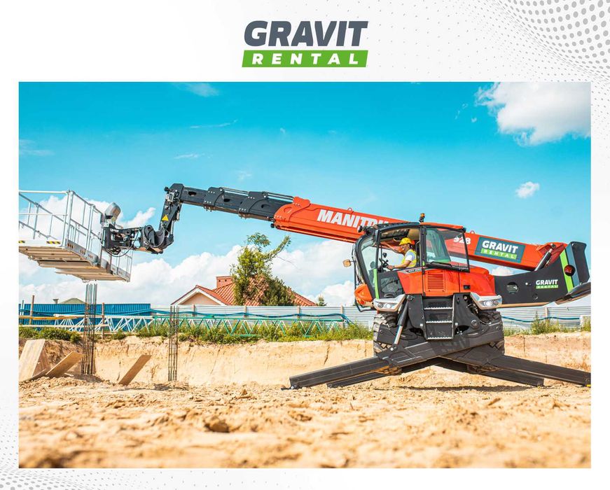 Wynajem,Wypożyczenie - ładowarki teleskopowe MANITOU: 6-35 m JCB,MERLO