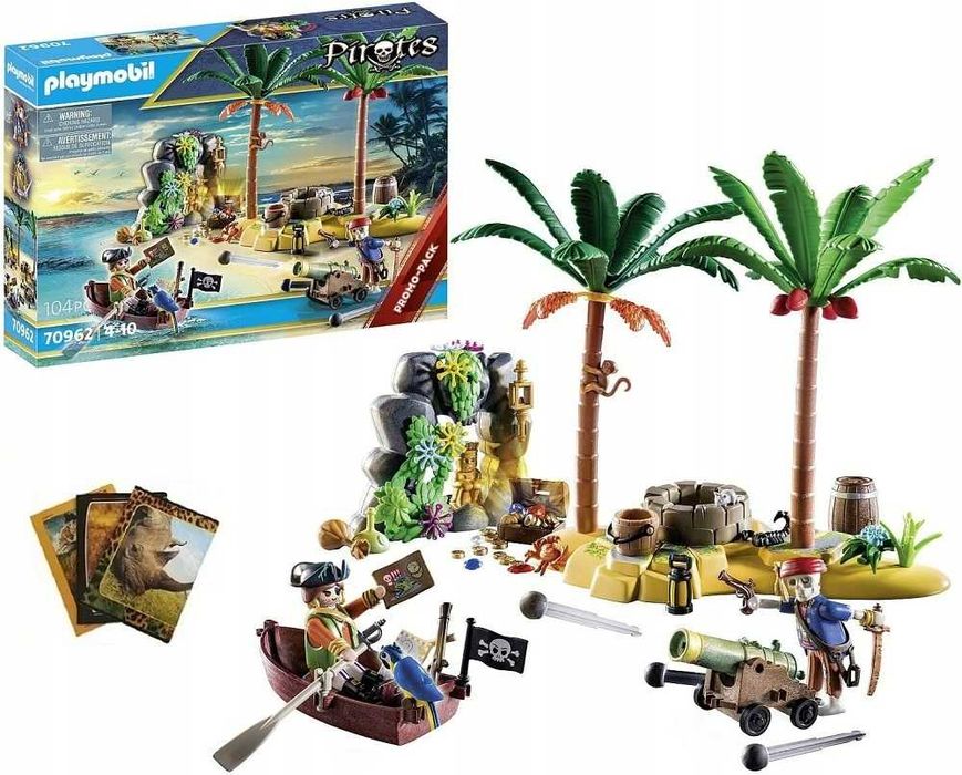 PLAYMOBIL 70962 Piracka wyspa skarbów ze szkielet