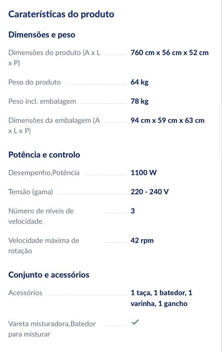 Amassadeira industrial