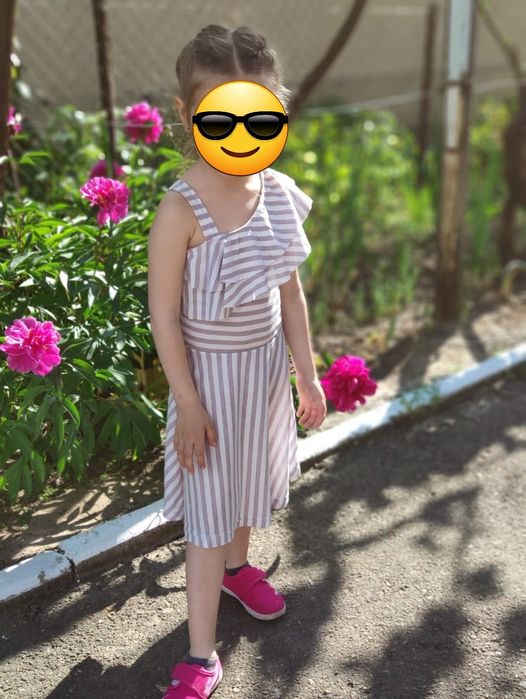 Сукня дитяча літня на одне плече 110