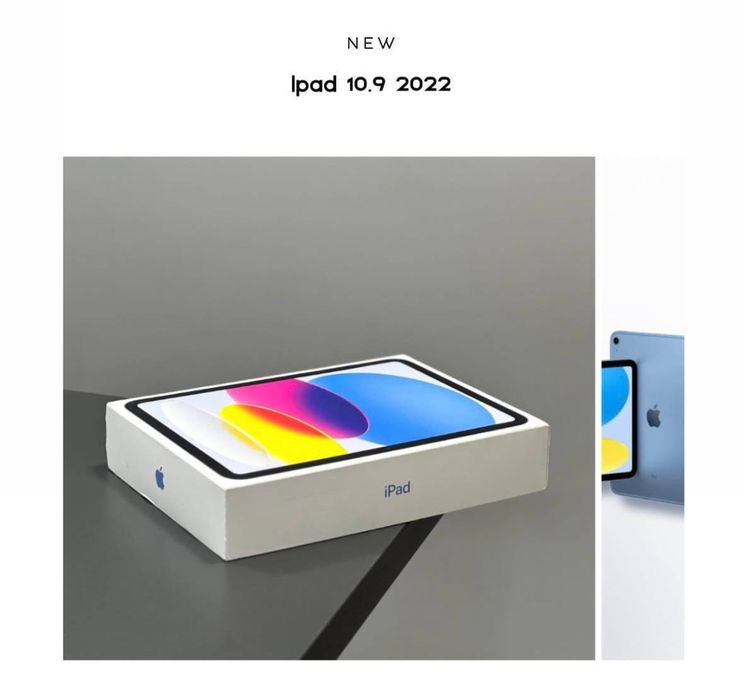 iPad 10,9 |Silver-Pink-Blue 256gb New