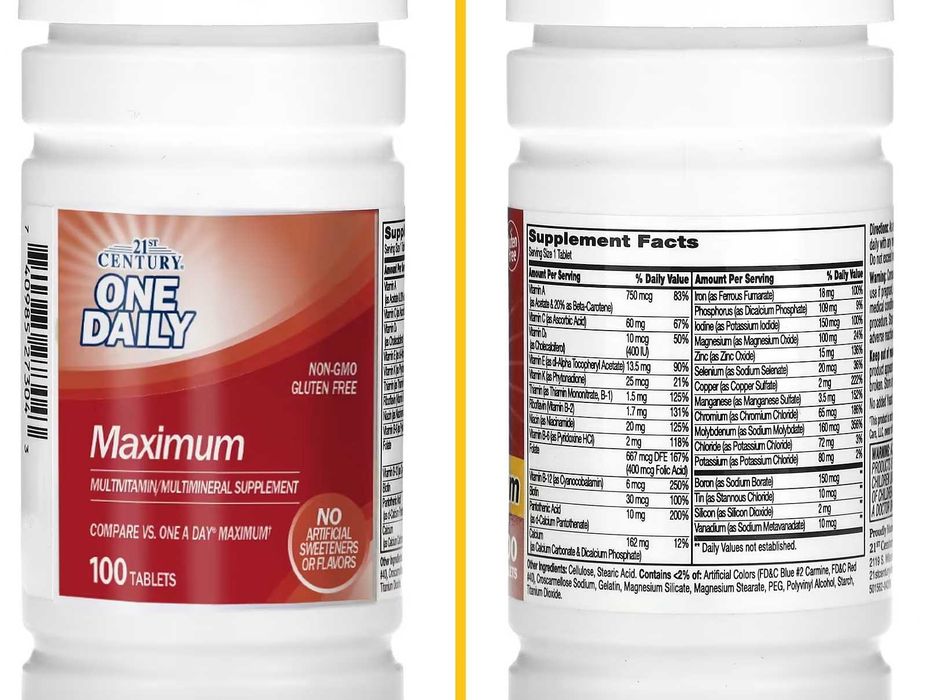 Мультивітамини для жінок чоловіків Mega Multi One daily Life Extension