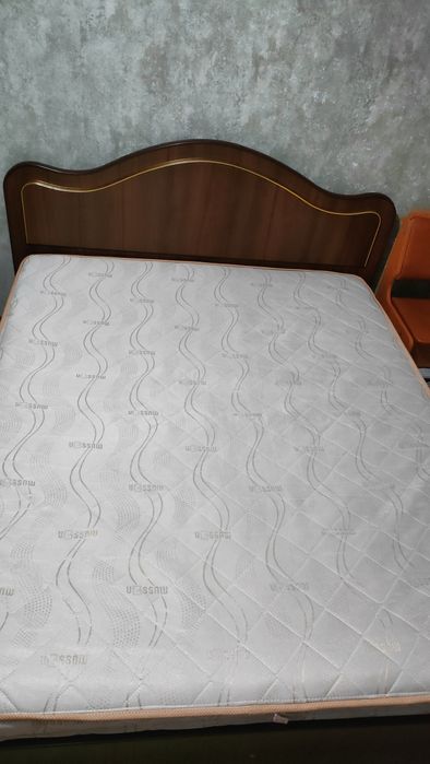 Ліжко двухспальне з ортопедичним матрасом, кровать, матрас