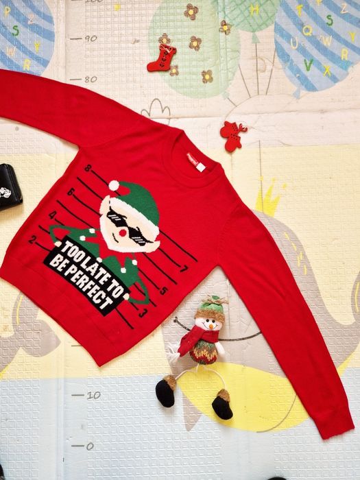 Новорічний светр Pepperts светр хлопчик 8-10 р батнік худі світшот