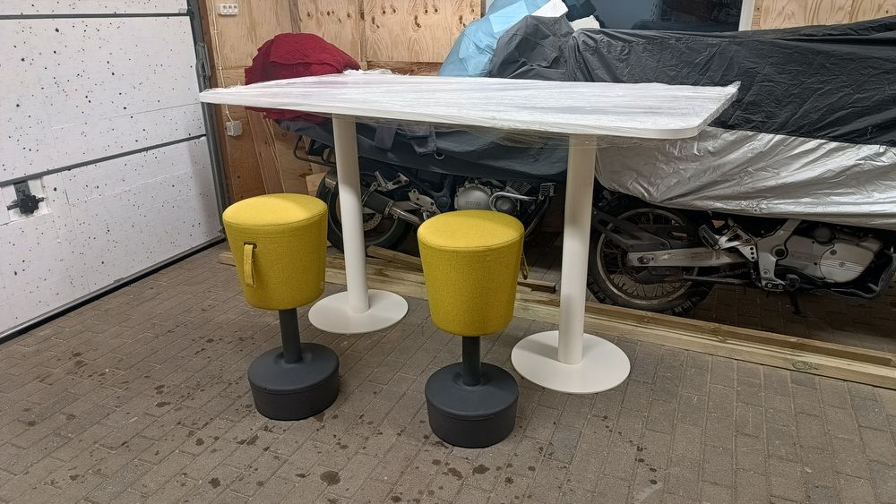 Zestaw wysoki stół z hokerami bufet wyspa kuchenna