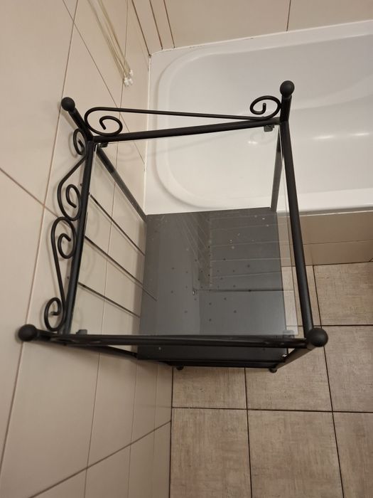 Lustro Szafka Regał łazienkowy. Vintyge. Retro. Metaloplastyka