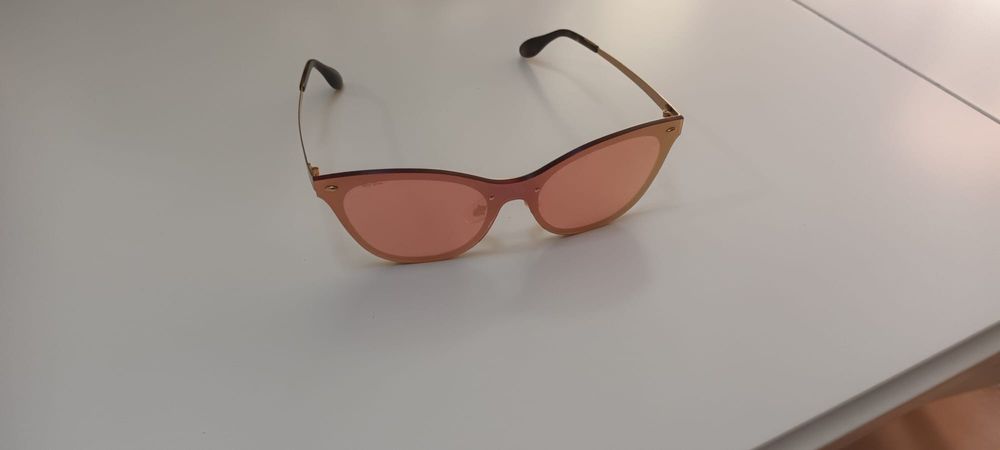 Óculos sol femininos RAY-BAN 3580-N Blaze olho gato, um dia uso
