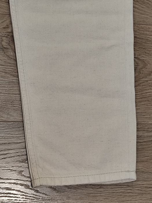 Spodnie jeansy Lee Oscar white dżinsy męskie luźne białe lato 34/34