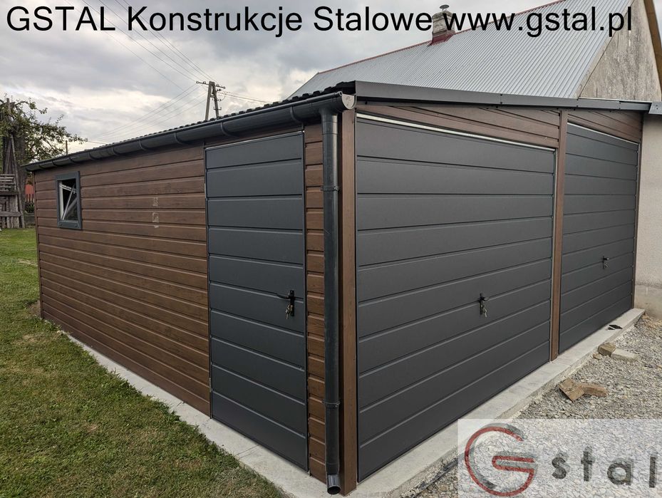 garaż domek na wymiar producent 6x6 3x5 4x6 9x6 6x5 profil ocynkowany