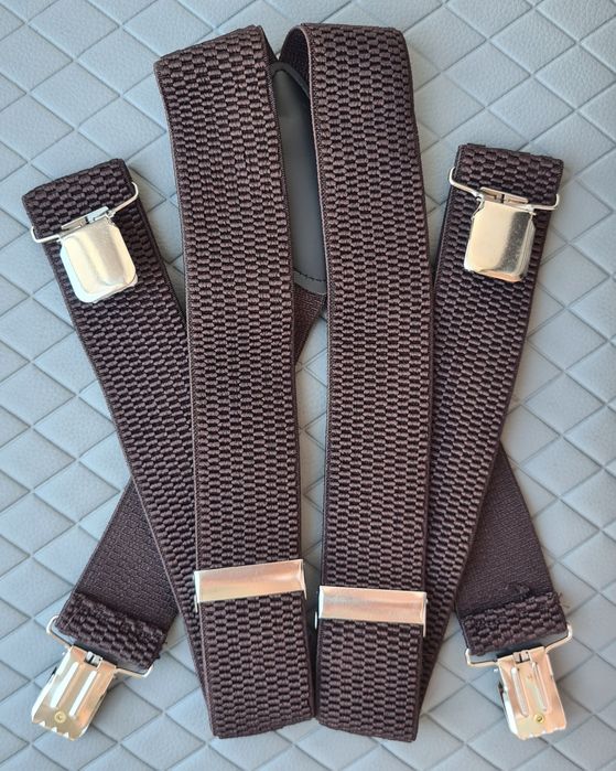 Подтяжки усиленные 110-120 см, подтяжки для брюк