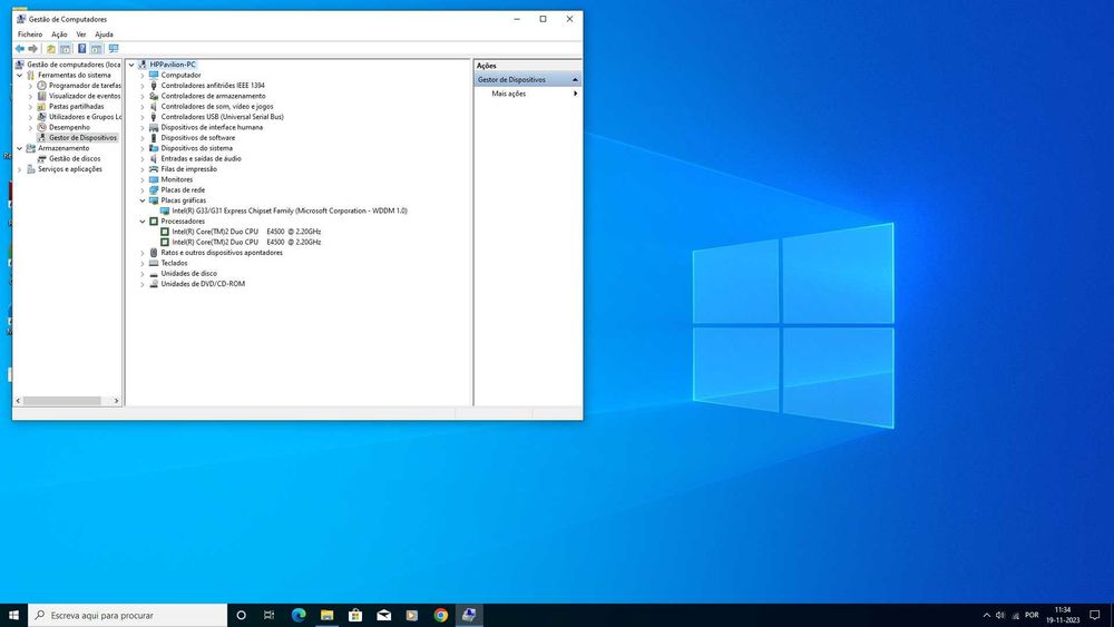 Computador HP Pavilion win7