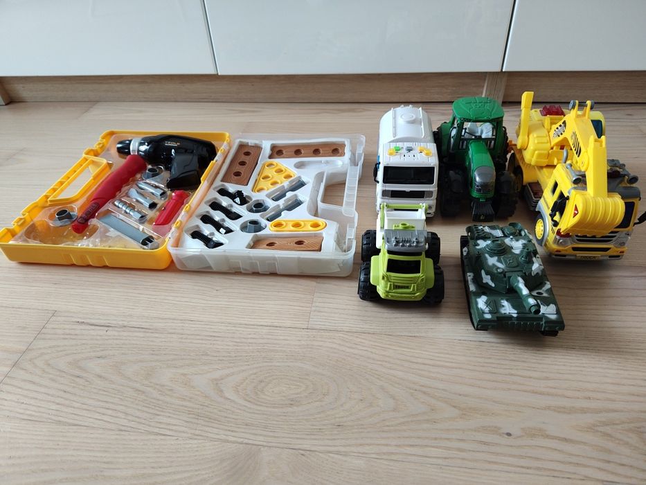 Zestaw 6 zabawek tematycznych (budowlane) dla dzieci od 3 do 8 lat