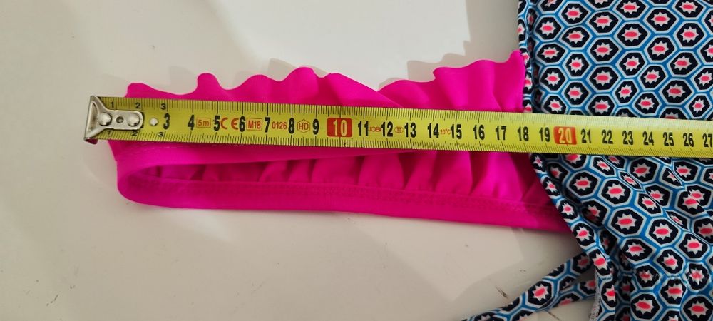 Modelujący Strój Kąpielowy Jednoczęściowy | Wzór Geometryczny & Neon P