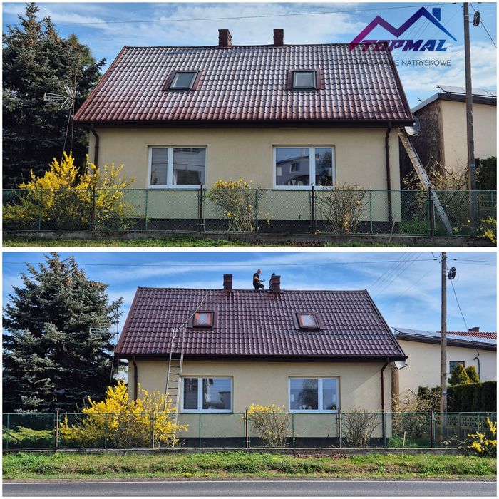 Malowanie natryskowe dachów !!