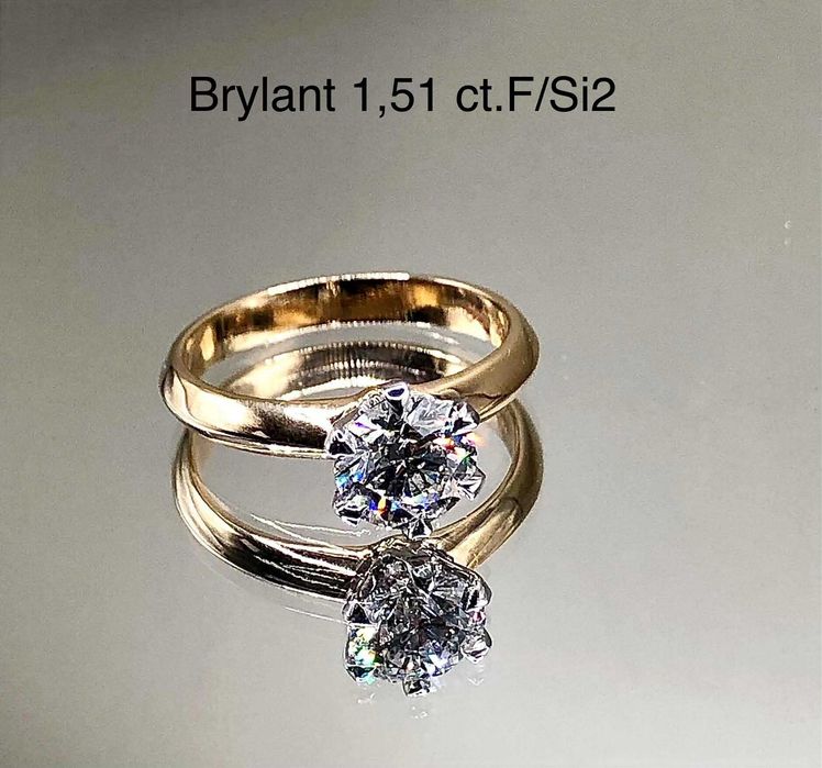 Pierścionek z Brylantem 1,51 ct