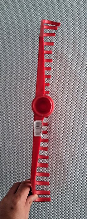 Ancinho para folhas - Plástico - Vermelho - sem pega - Novo!