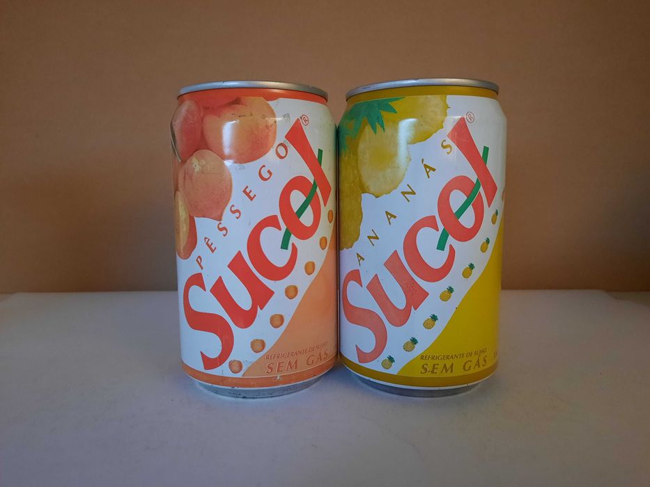 Lote de 106 latas de bebidas diversas - Continente, Pigo Doce, Frisumo, Frutol, Compal