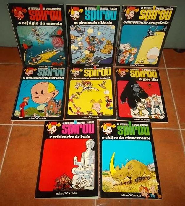 SPIROU - BD edição portuguesa Meribérica, Publica, Arcádia, Asa, etc
