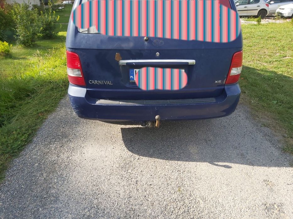 kia canival maska zderzak lampa części 2.9 crdi
