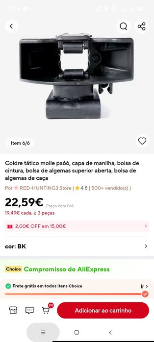 Estojo porta algemas