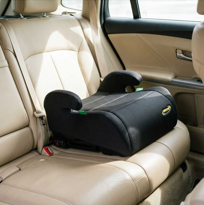 Fotelik Samochodowy Podstawka Samochodowa Siedzisko ISOFIX i-Size 15-36KG 125-150 cm NOWY Booster Czarny Mocny Dla Dzieci