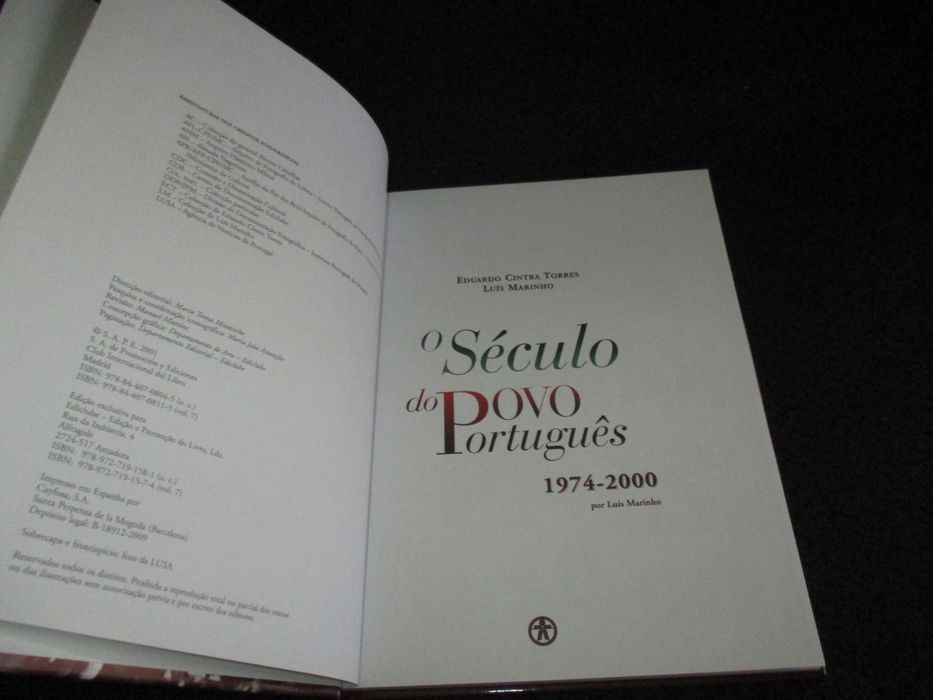 Livros O Século Do Povo Português Eduardo Cintra Torres Completo