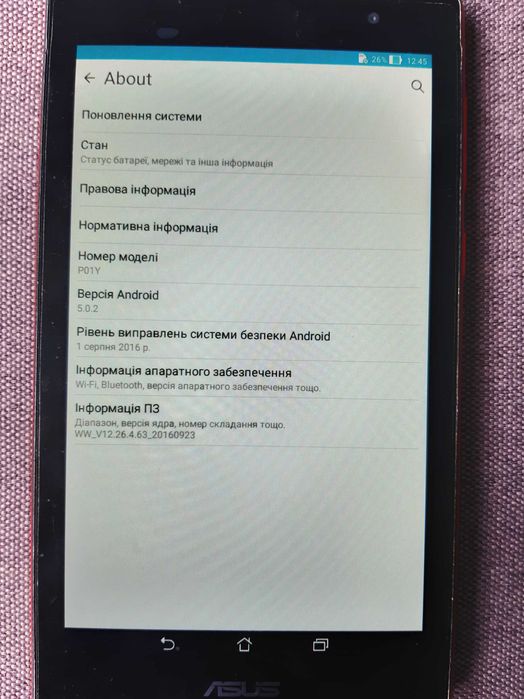 Планшет ASUS ZenPad P01Y 3G (два слоти SIM-карт)