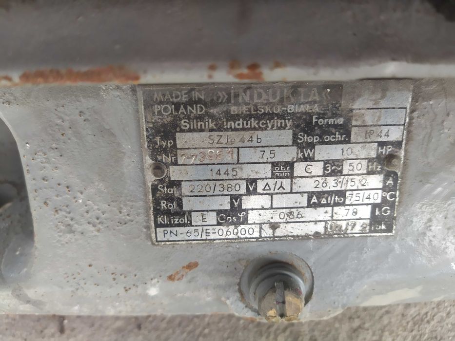 Wentylator dmuchawa promieniowa wyciąg duży z silnikiem 7,5kW