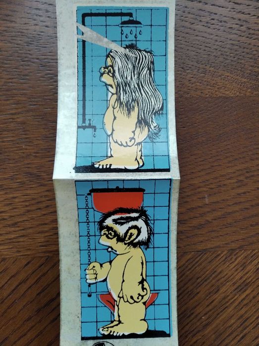 Переводные картинки "Ванная/Туалет" СССР