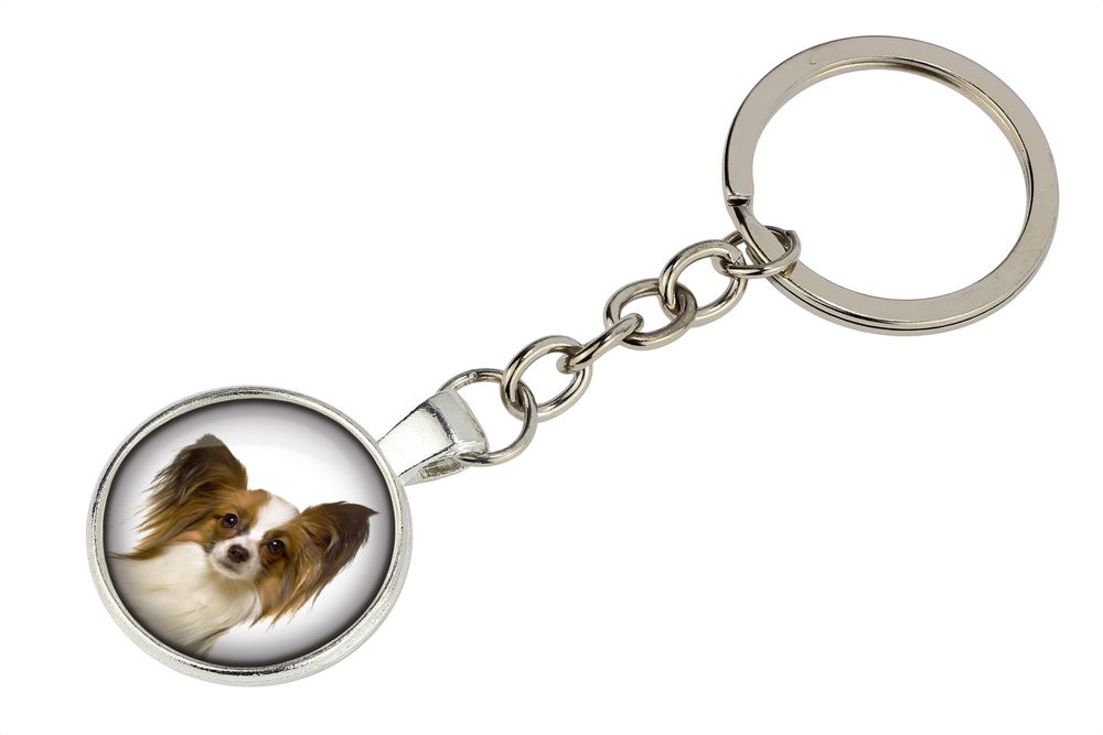 Papillon brelok ze zdjęciem Art-Dog