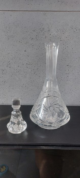 Kryształowa karafka Huta Zawiercie 39cm