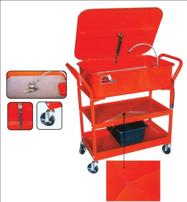 Tanque Lavar Peças c/ Rodas e Tina 75lts