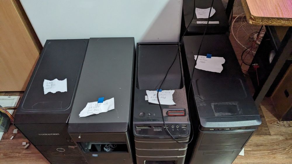 ЛОТ 6 компьютеров для работы/учёбы комп'ютери 6 штук лот для роботи