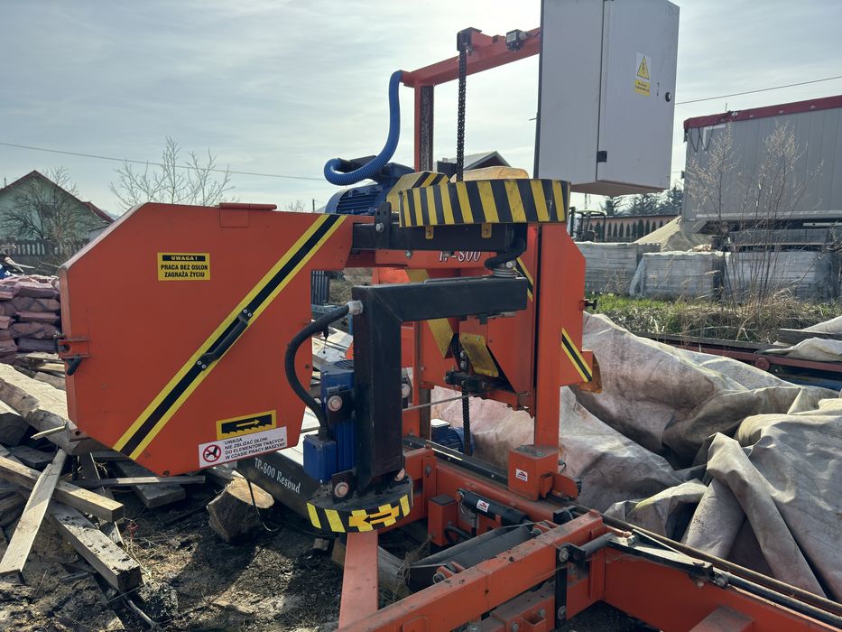 Trak Taśmowy RESBUD TP-800 tartak pilarka piła taśmowa jak nowy