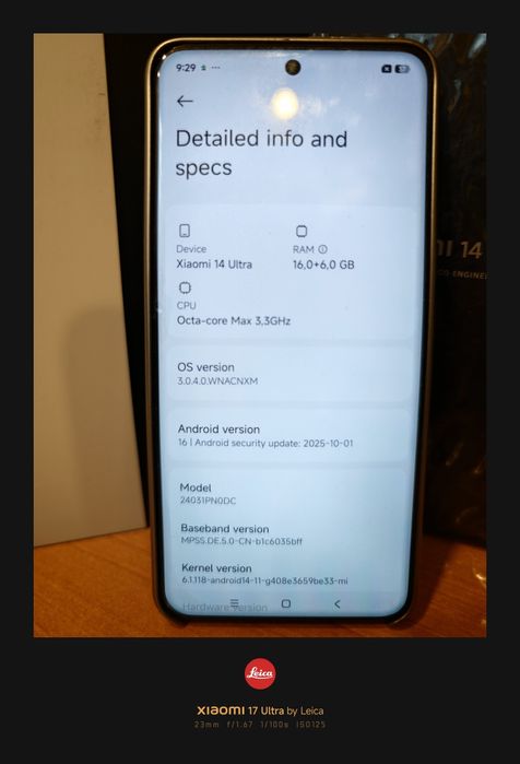 Xiaomi 14 Ultra 512Gb/16 GB. Stan idealny