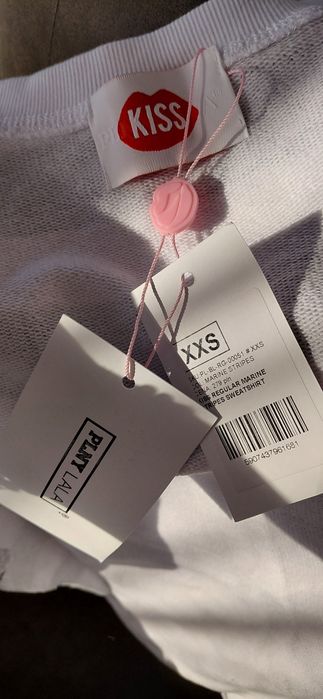 Nowa bluza PLN Kiss , bluza w paski dobra też na S