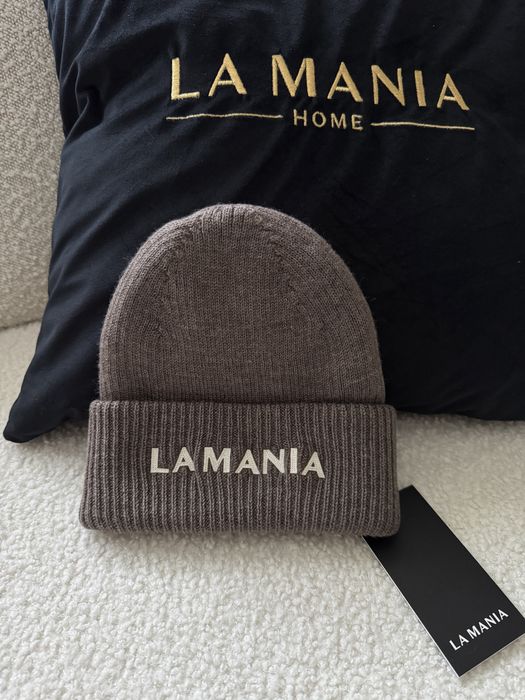 Czapka La Mania  100% wełna brazowa
