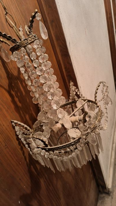Candeeiro em cristal vintage