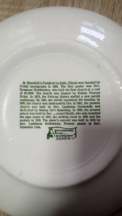 Talerz ozdobny. Używany.