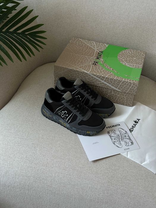 Кросівки Premiata Lander Triple Black/Grey premium
