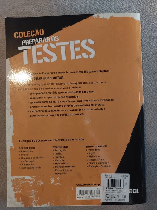 Livro Preparar os testes de História e Geografia de Portugal 6° ano