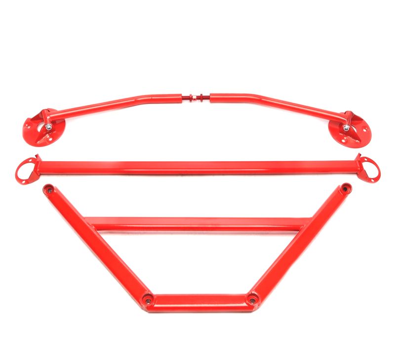 KIT BARRAS ANTI-APROXIMAÇÃO AJUSTÁVEIS BMW E30 82-94 VERMELHO
